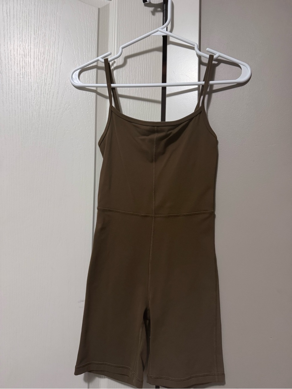 Aritzia Olive Brown Sleeveless Bodysuit Romper